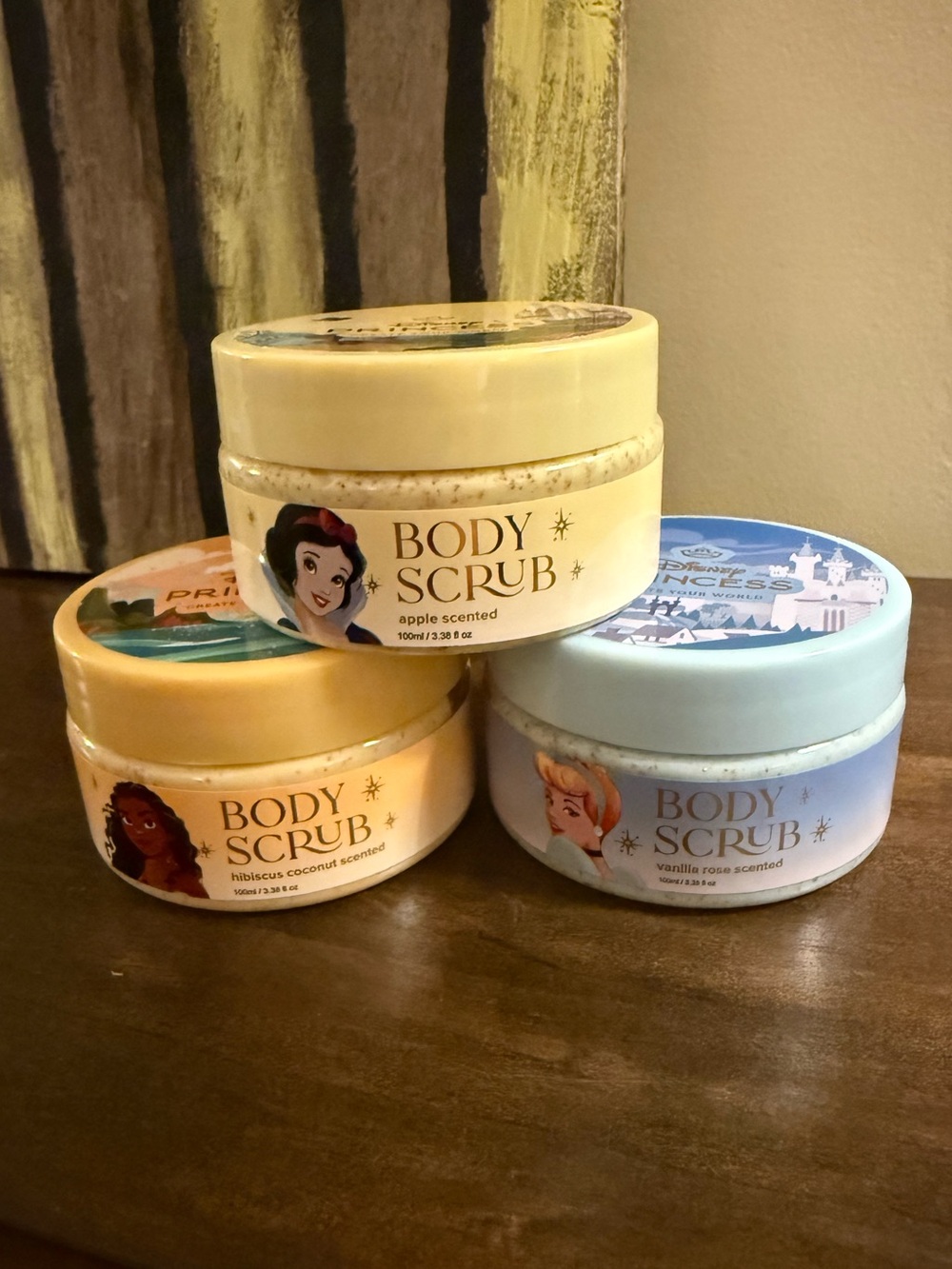3pc Set Disney Princess Body Scrubs